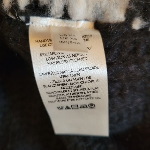 Free People Onyx Combo Wool & Alpaca Blend Knit Sweater Size XS - Picture 7 of 7